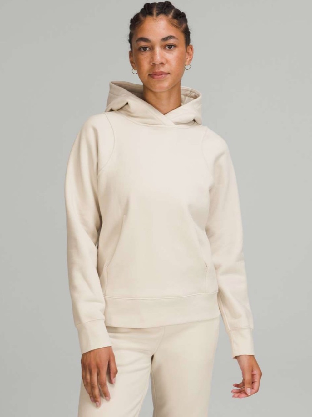 Lululemon Loungeful Hoodie kangaroo pocket ? White Opal off white cream 12